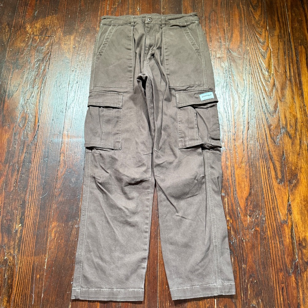 Youngla Pants Mens 34x30 Brown 627 Convoy Cargo Stretch 90s Y2K Military Skater‎